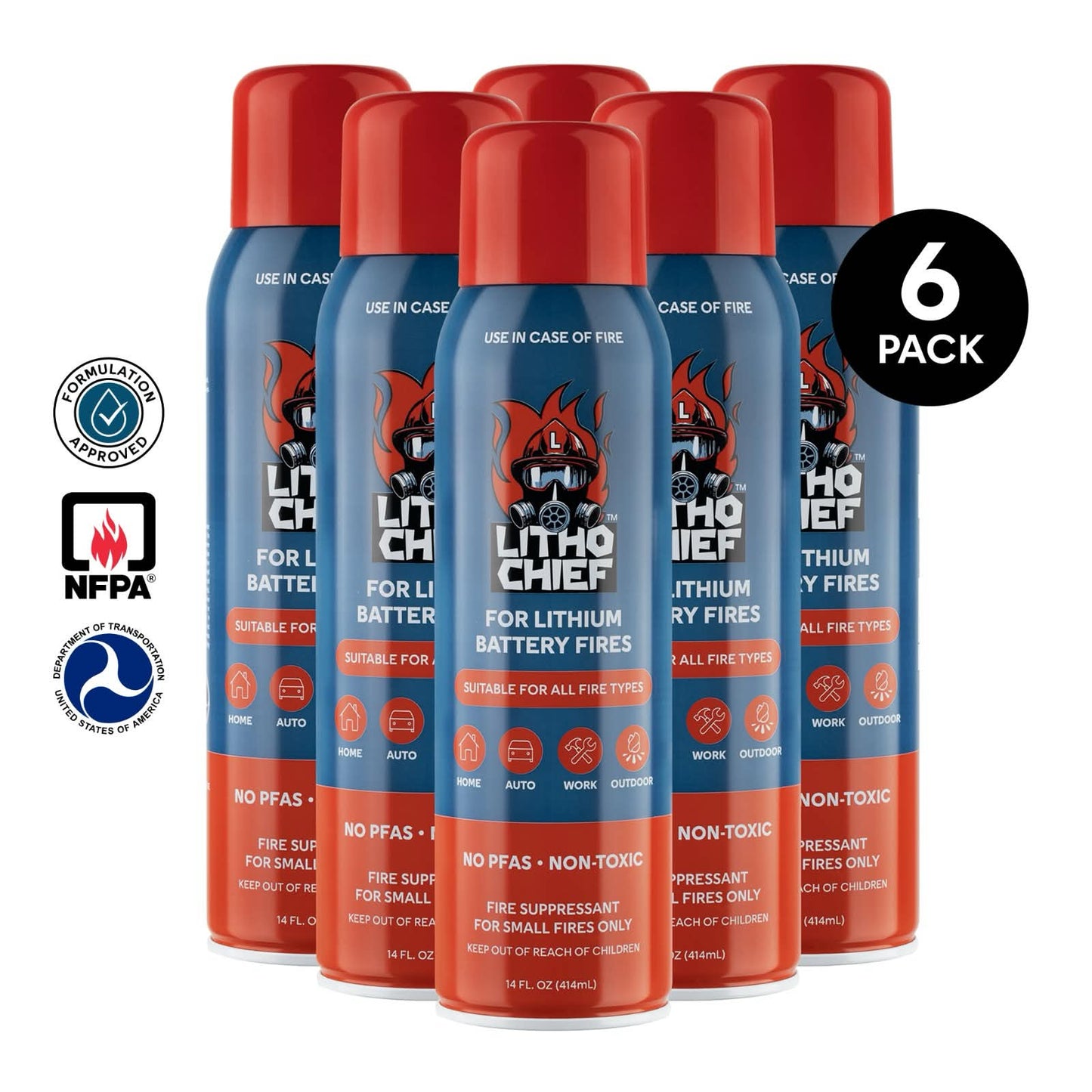 Litho Chief – 6-Can Bundle | Complete Facility Fire Protection